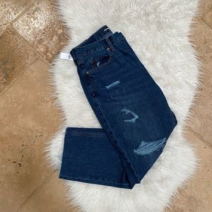 Old Navy Slouchy Straight High-Rise Distressed Jeans - Size 10 NWT